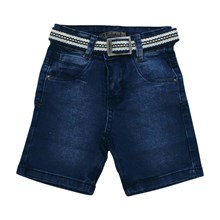 Bermuda Jeans com Cinto e Ajuste no Cós 6597 - Escapade