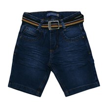 Bermuda jeans com Cinto e Ajuste no Cós 7614 - Escapade