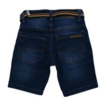 Bermuda jeans com Cinto e Ajuste no Cós 7614 - Escapade