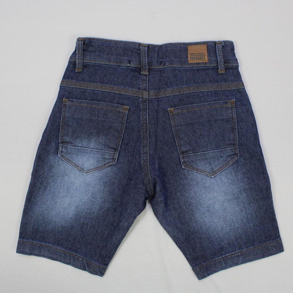Bermuda Jeans com Regulagem na Cós 3319 - Paparrel