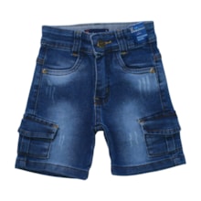 Bermuda Jeans Masculina com ajuste no Cós 603 - Faos