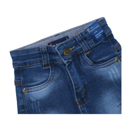 Bermuda Jeans Masculina com ajuste no Cós 603 - Faos