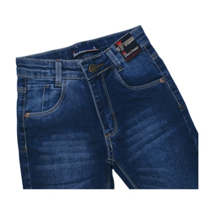 Bermuda Jeans Masculina com Ajuste no Cós 616 - Faos