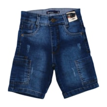 Bermuda Jeans Masculina com Ajuste no Cós 744 - Faos