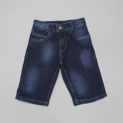 Bermuda Jeans Masculina com Ajuste no Cós 8126 - Via Onix