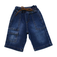 Bermuda Jeans Masculina com Cordão 869 - Faos  