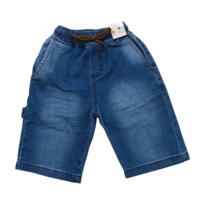 Bermuda Jeans Masculina com Cordão 878 - Faos