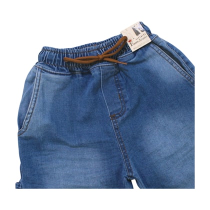 Bermuda Jeans Masculina com Cordão 878 - Faos