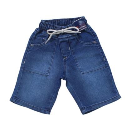 Bermuda Jeans Masculina com Elástico 748 - Faos 