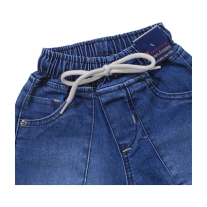 Bermuda Jeans Masculina com Elástico 748 - Faos 