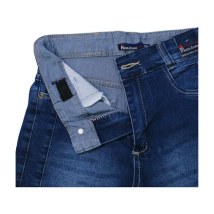 Bermuda Jeans Masculina com Recorte 767 - Faos 