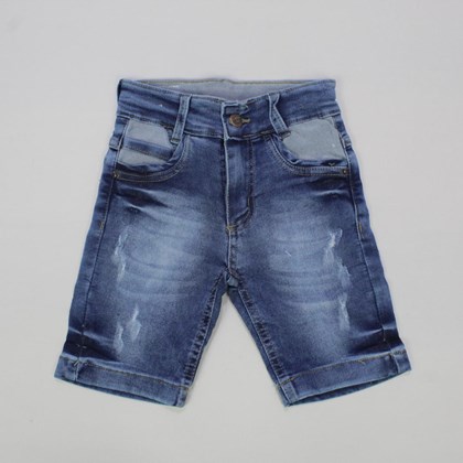Bermuda Jeans Masculina com Regulagem no Cós 3663 - Via Onix