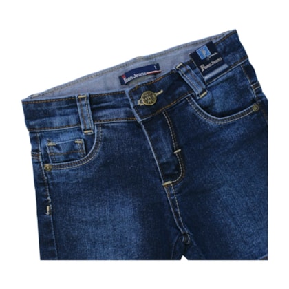 Bermuda Jeans Masculina com Regulagem no Cós 742 - Faos   