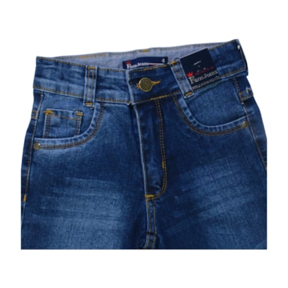 Bermuda Jeans Masculina com Regulagem no Cós 750 - Faos  