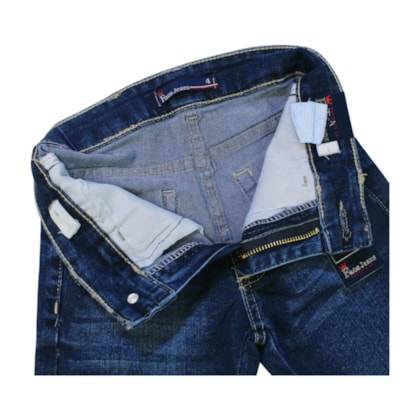 Bermuda Jeans Masculina com Regulagem no Cós 873 - Faos   