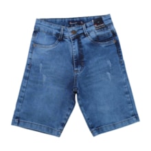 Bermuda Jeans Masculina com Regulagem no Cós 881 - Faos  