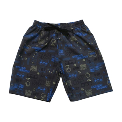 Bermuda Tactel Masculina Estampa Controle 4362 - Bicho Bagunça