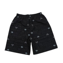 Bermuda Tactel Masculina Estampada Controles 45016 - Bicho Bagunça