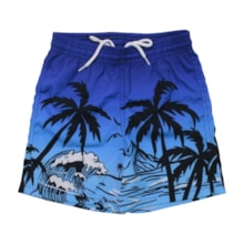 Bermuda Tactel Masculina Estampada Coqueiros 64071 - Everly