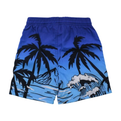 Bermuda Tactel Masculina Estampada Coqueiros 64071 - Everly