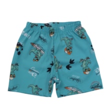 Bermuda Tactel Masculina Estampada Dinossauros 403453 - Lecimar