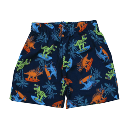 Bermuda Tactel Masculina Estampada Dinossauros 45712 - Rei Rex 