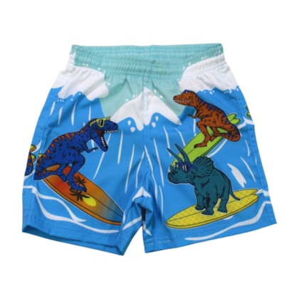 Bermuda Tactel Masculina Estampada Dinossauros  64059 - Everly    