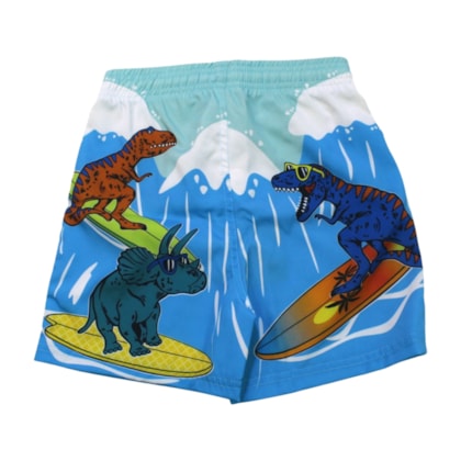 Bermuda Tactel Masculina Estampada Dinossauros  64059 - Everly    