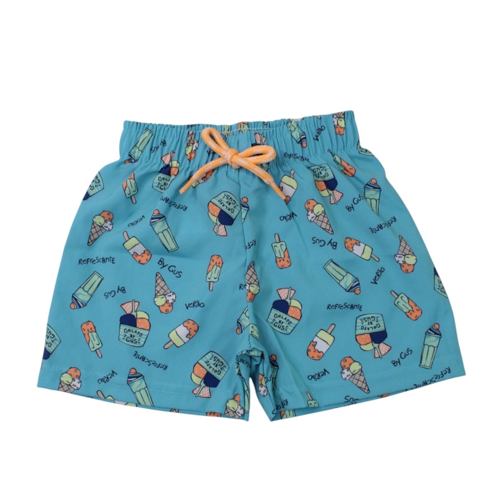 Bermuda Tactel Masculina Estampada Sorvetes 8504 - By Gus