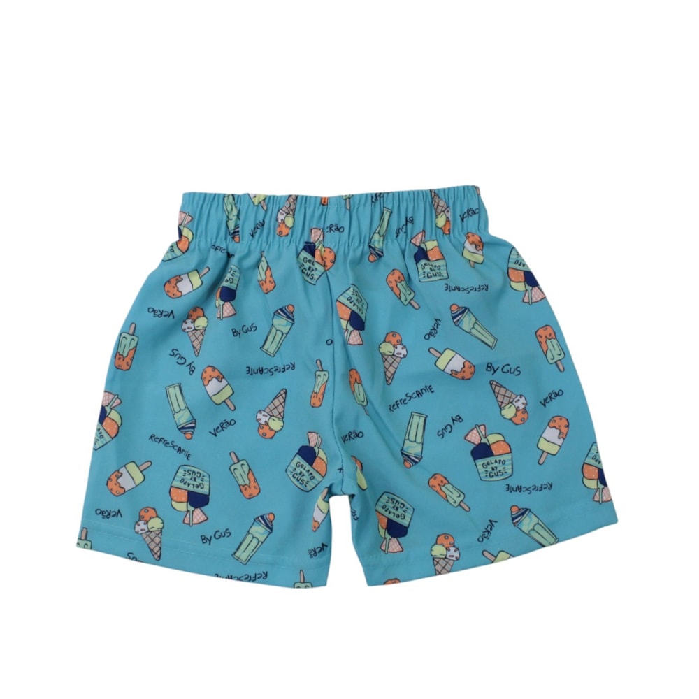 Bermuda Tactel Masculina Estampada Sorvetes 8504 - By Gus