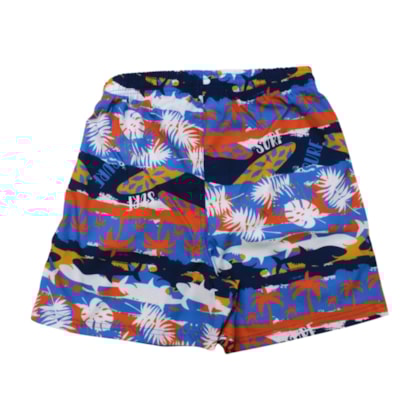 Bermuda Tactel Masculina Estampada Tropical 67018 - Everly