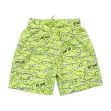 Bermuda Tactel Masculina Estampada Tubarões 8213 - By Gus