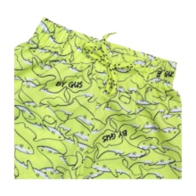 Bermuda Tactel Masculina Estampada Tubarões 8213 - By Gus