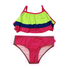 Biquini com Babado Colorido 57255 - Kamylus