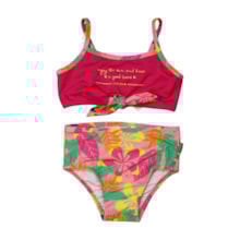 Biquini  Estampa Folhas com Nó 57259 - Kamylus