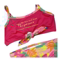 Biquini  Estampa Folhas com Nó 57259 - Kamylus