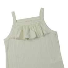Blusa Alça com Babado Strass 22467 - Angerô