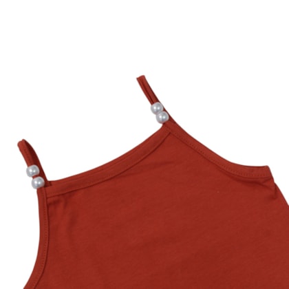 Blusa Alça com Pérolas 502806 - Lecimar