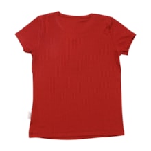 Blusa Manga Curta Básica Canelada 00543 - Alakazoo  