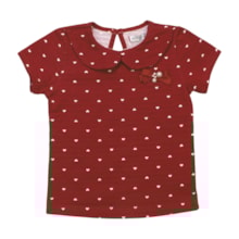 Blusa Manga Curta Bolinhas A0013 - Alakazoo 