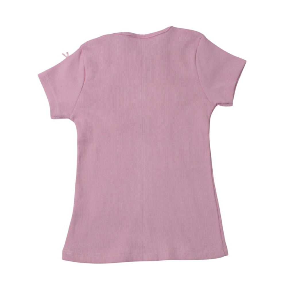 Blusa Manga Curta com Aplique Lacinhos 8634 - By Gus