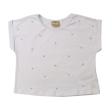 Blusa Manga Curta com Pérolas 2001146 - Milon 