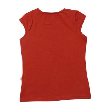 Blusa Manga Curta Coração com Glitter e Strass 43818 - Boca Grande    