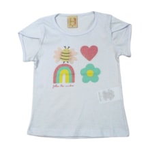 Blusa Manga Curta Estampa Abelha 15096 - Hrradinhos