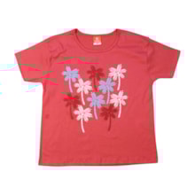 Blusa Manga Curta Estampa Coqueiros 18247 - Teddy