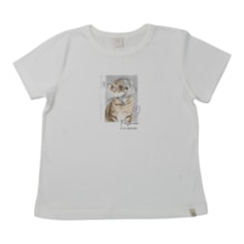 Blusa Manga Curta Estampa Fashion 33613 - Based