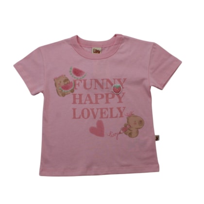 Blusa Manga Curta Estampa Funny 9897 - Livy