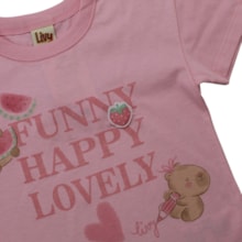 Blusa Manga Curta Estampa Funny 9897 - Livy