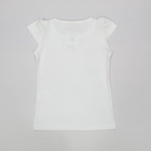 Blusa Manga Curta Estampa Gatinha Strass 13543 - Hrradinhos
