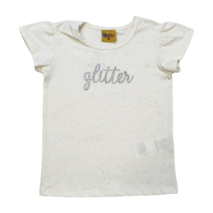 Blusa Manga Curta Estampa Glitter 25152 - Rollu 